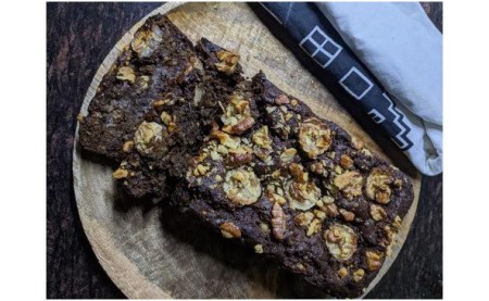 Hemp Banana Walnut Bread Cake